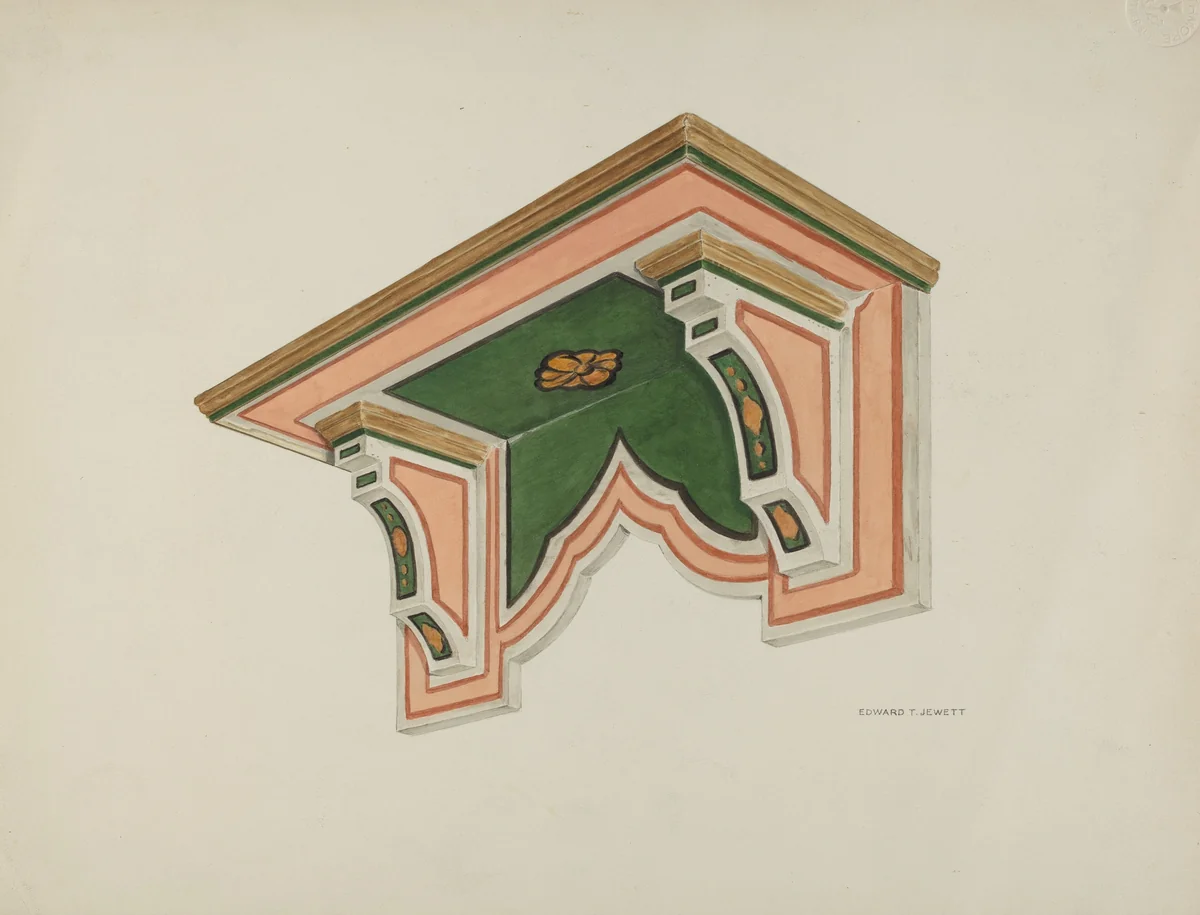 Wall Bracket (Eccleasiastical) by Edward Jewett, index of american design, 1939