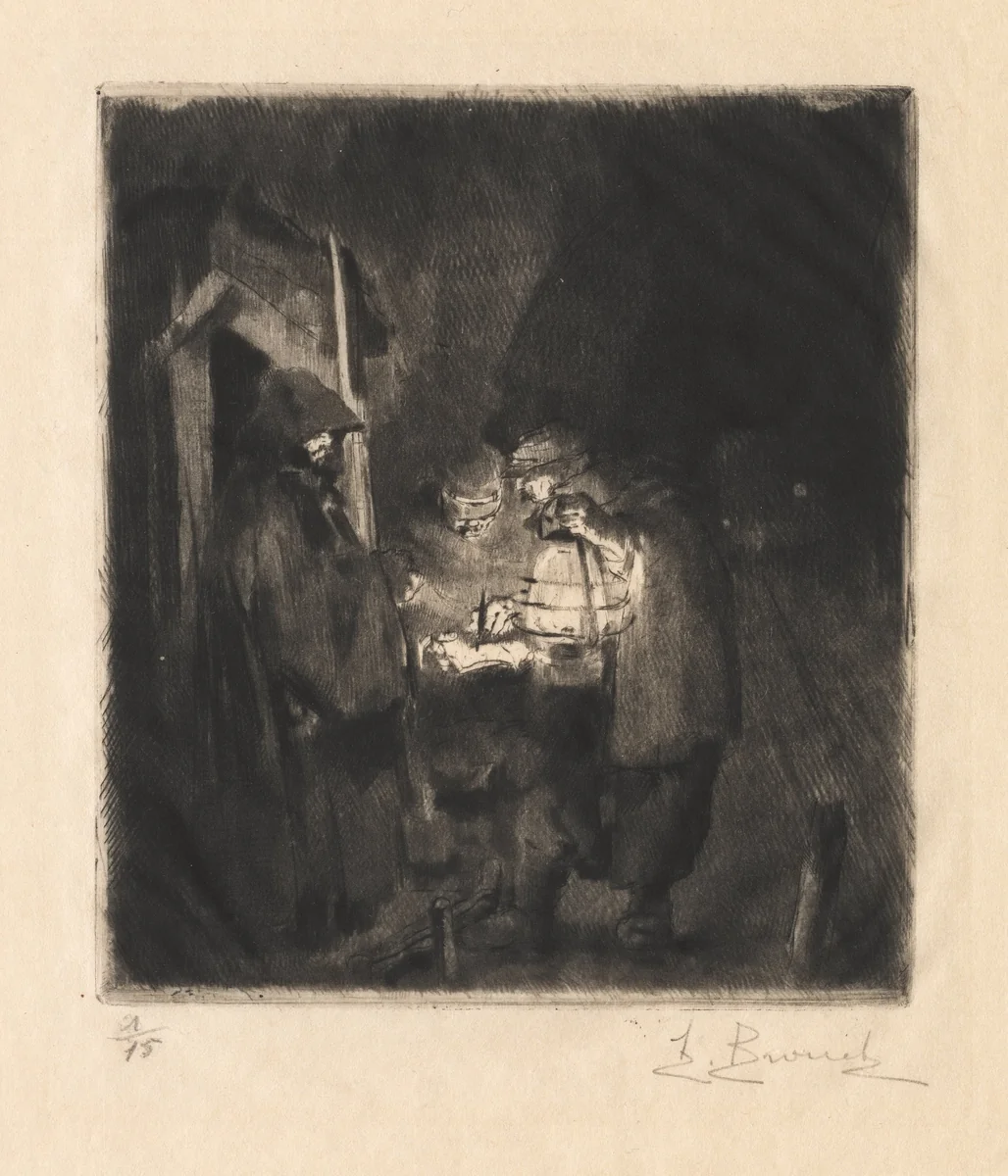 The Night's Round by Auguste Brouet, print, 1902-1941