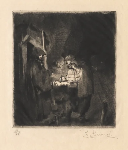 The Night's Round by Auguste Brouet, print, 1902-1941