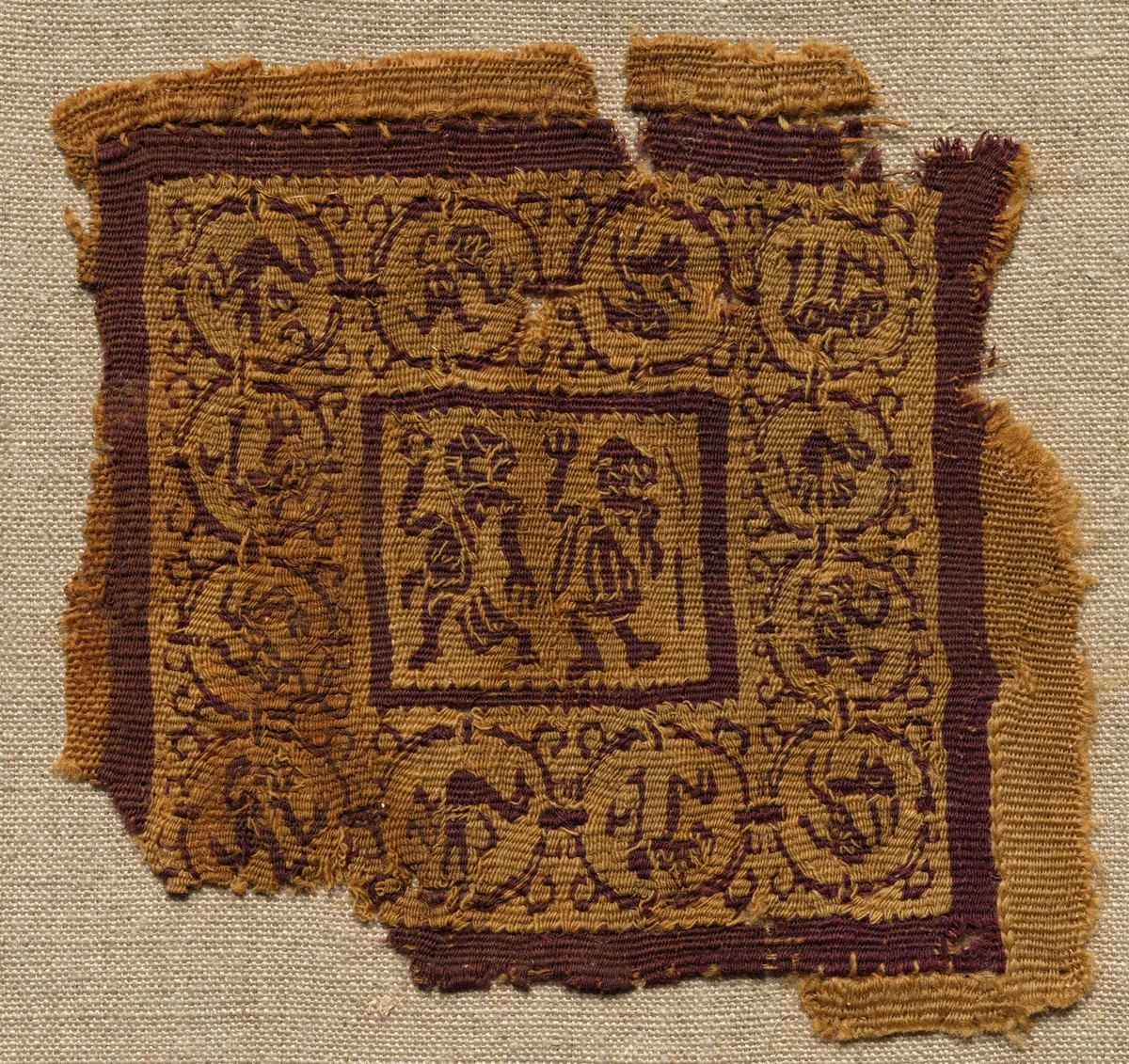 Fragment, with a Segmentum, from a Tunic by Unknown, textile, 600-620