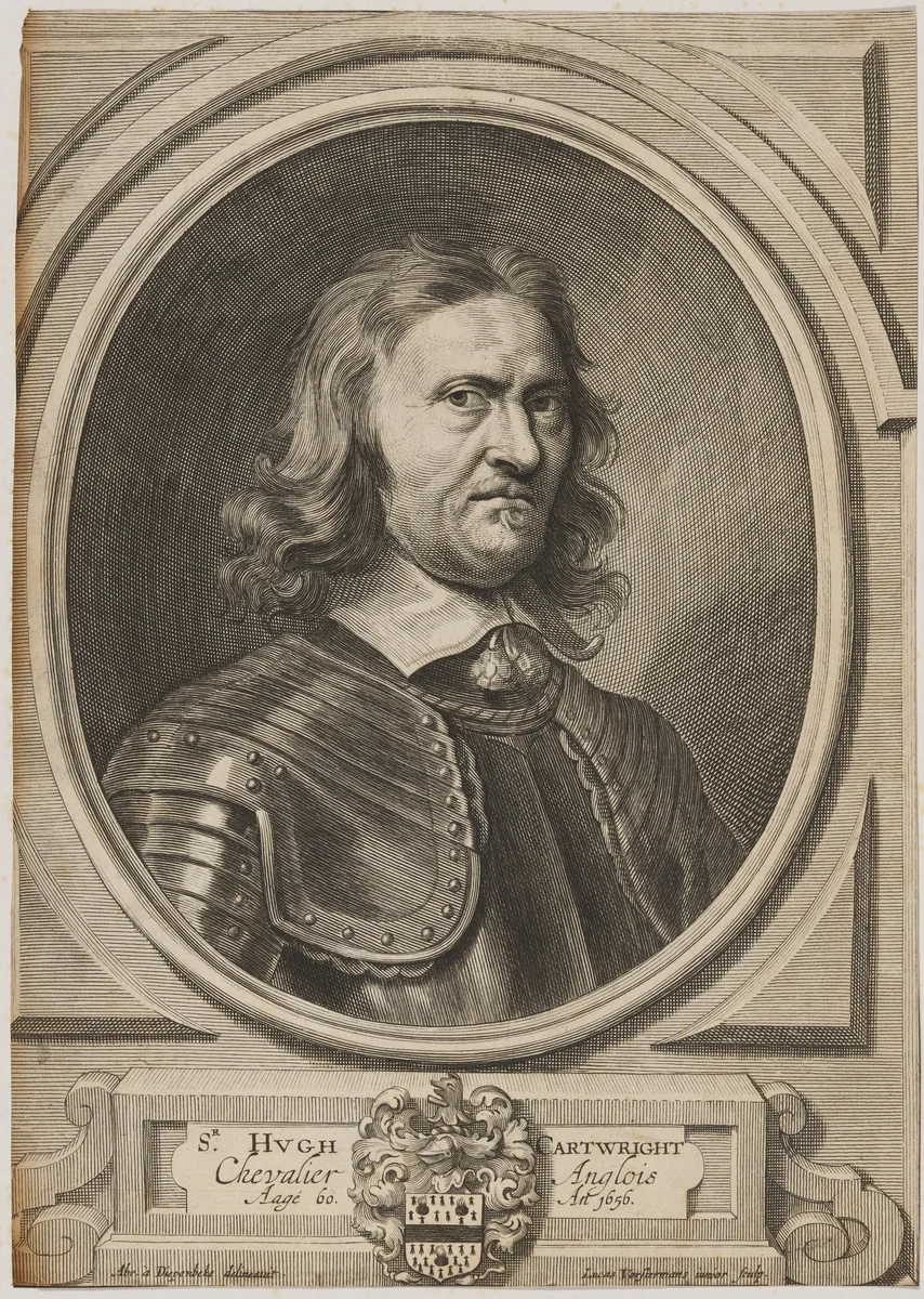 Sir Hugh Cartwright by Lucas Vorsterman II, print, 1624-1704