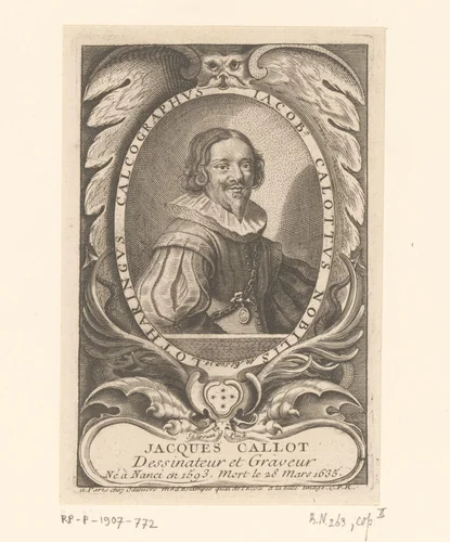 Portret van Jacques Callot by anonymous, print, 1697-1756