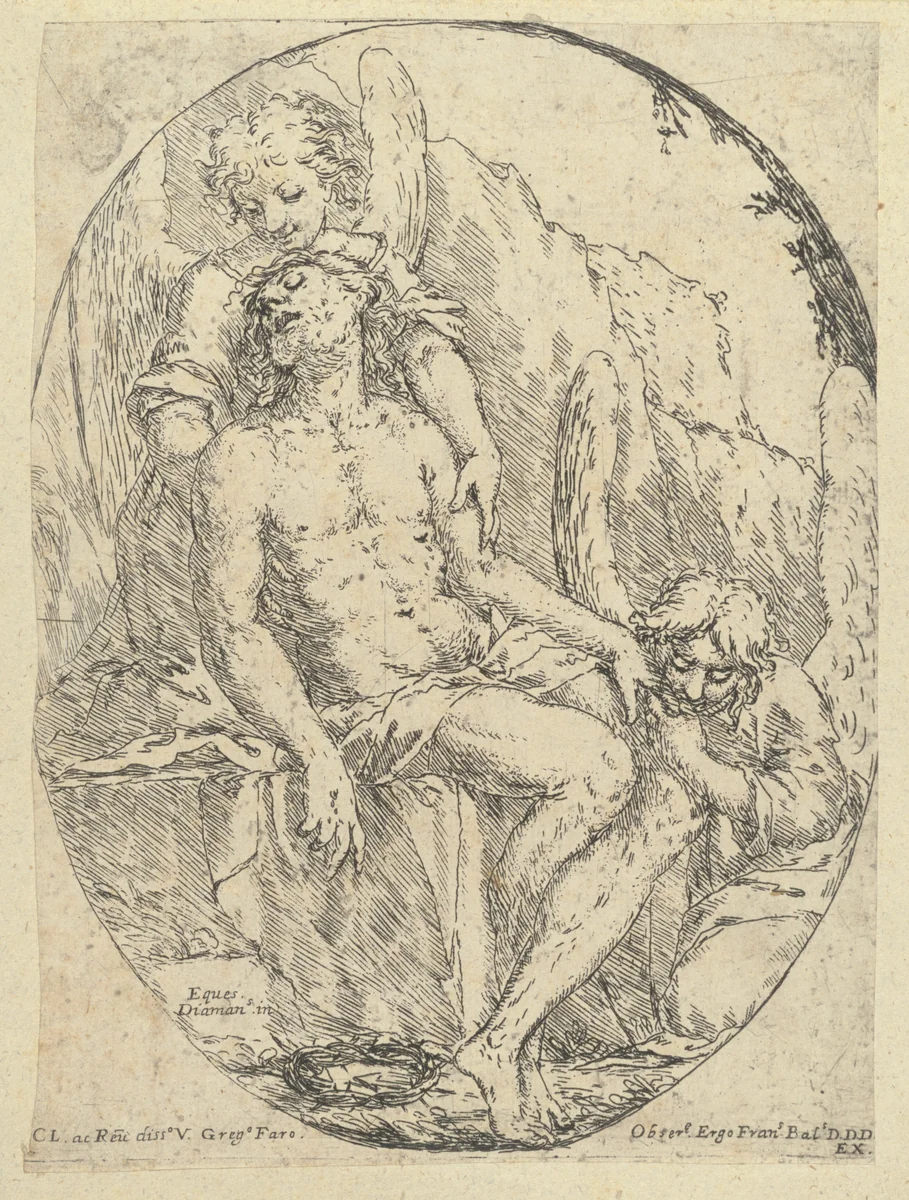 The Body of Christ by Giuseppe Diamantini, print, 1621-1705