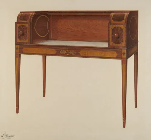 Mixing Table by Ferdinand Cartier, index of american design, 1940