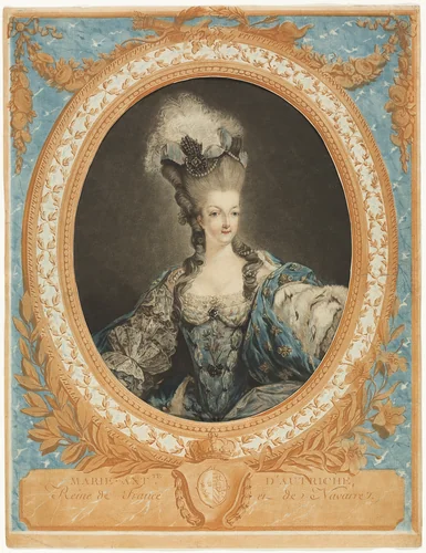 Marie Antoinette by Jean François Janinet, print, 1777