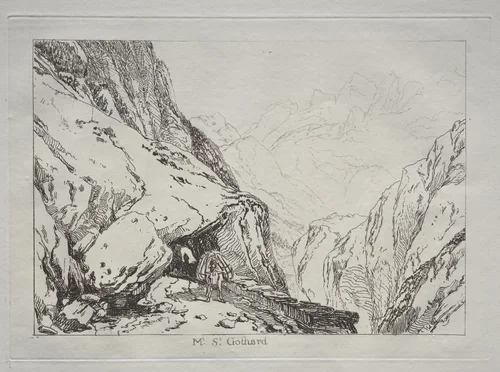 Liber Studiorum: Mt. St. Gothard by Joseph Turner, print