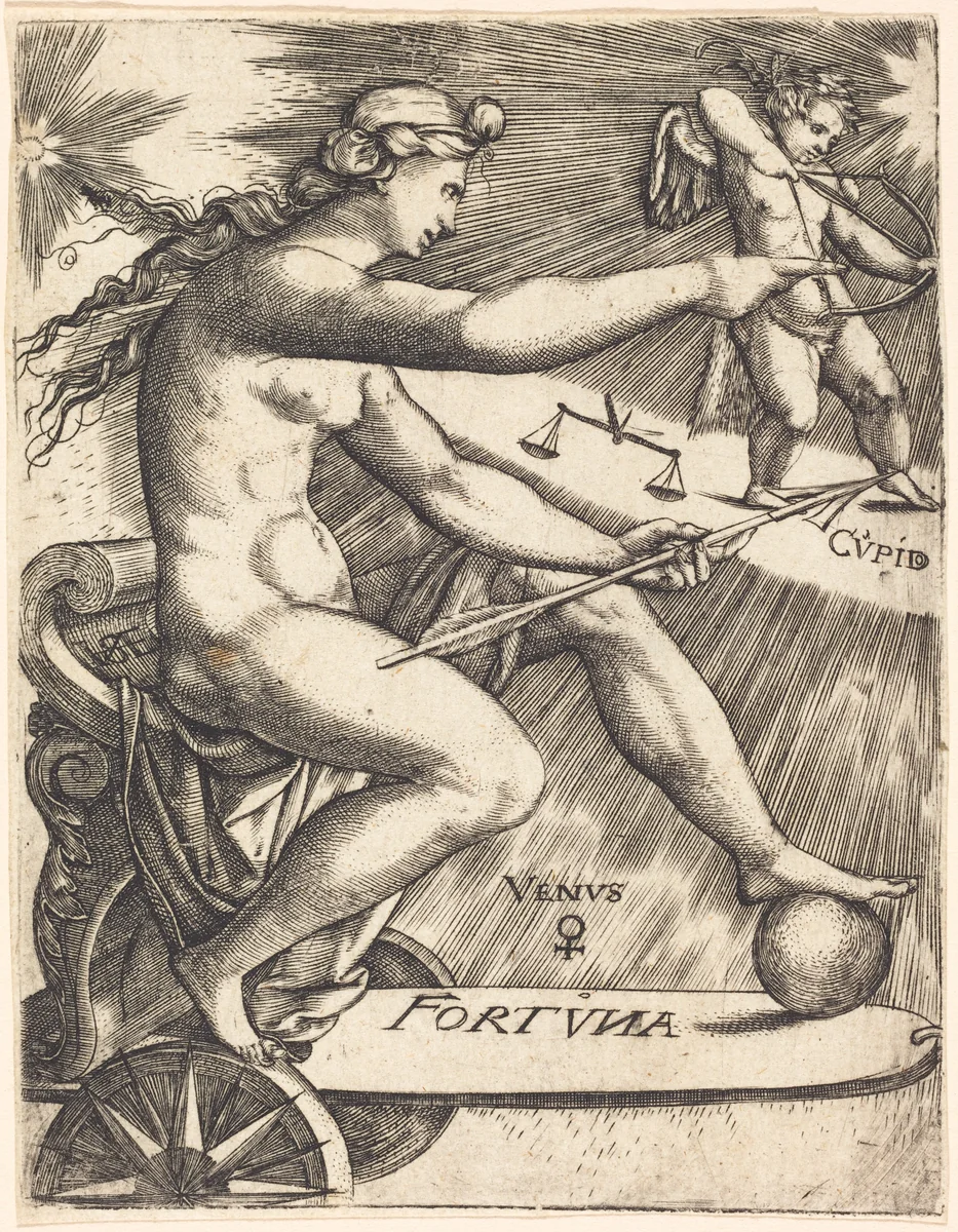Venus by Johann Ladenspelder, print, 1512-1561