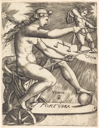 Venus by Johann Ladenspelder, print, 1512-1561