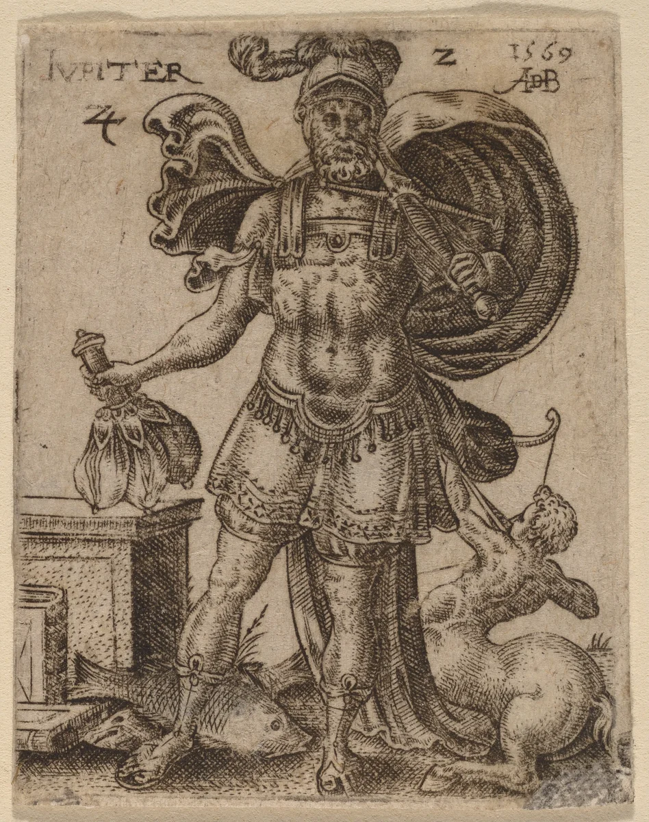 Jupiter by Abraham de Bruyn, print, 1569