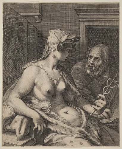 Poetry by Cornelis Jacobsz Drebbel; Hendrick Goltzius, print, 1572-1633
