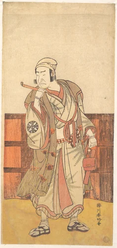 The First Nakamura Nakazo in the Role of Shimada no Hachizo by Katsukawa Shunkō (勝川春好), print, 1783