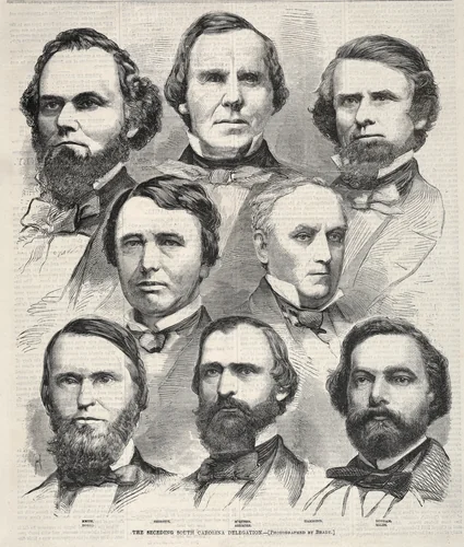 The Seceding South Carolina Delegation by Winslow Homer, print, 1860