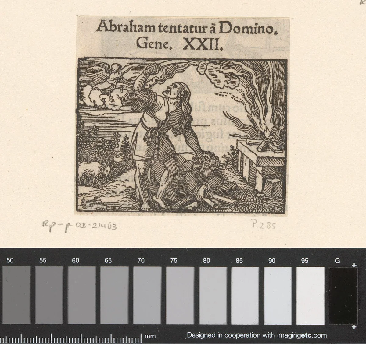 Offer van Abraham by anonymous, print, 1530-1533