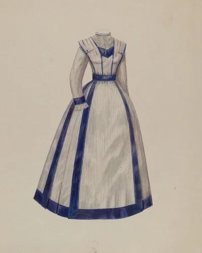 Dress by Francis Law Durand, index of american design, 1938