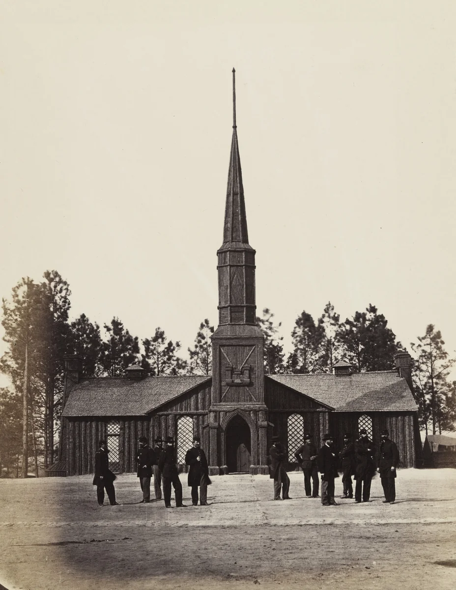 Poplar Grove Church by Timothy O'Sullivan, Alexander Gardner, photograph, 1862