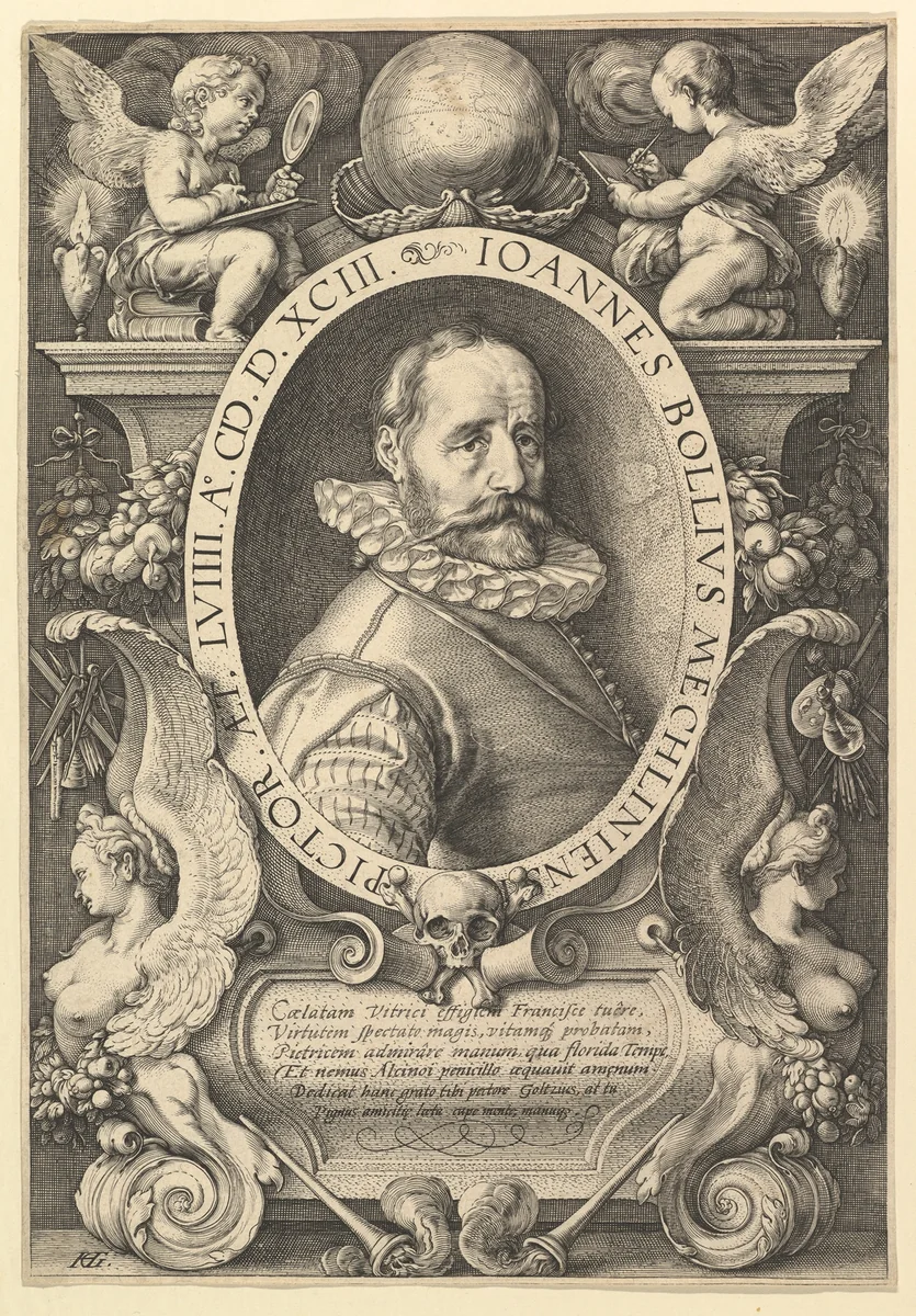 Hans Bol by Hendrick Goltzius, print, 1593