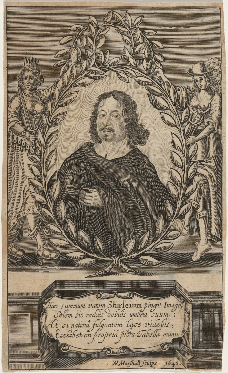 James Shirley by William Marshall, print, 1569-1677