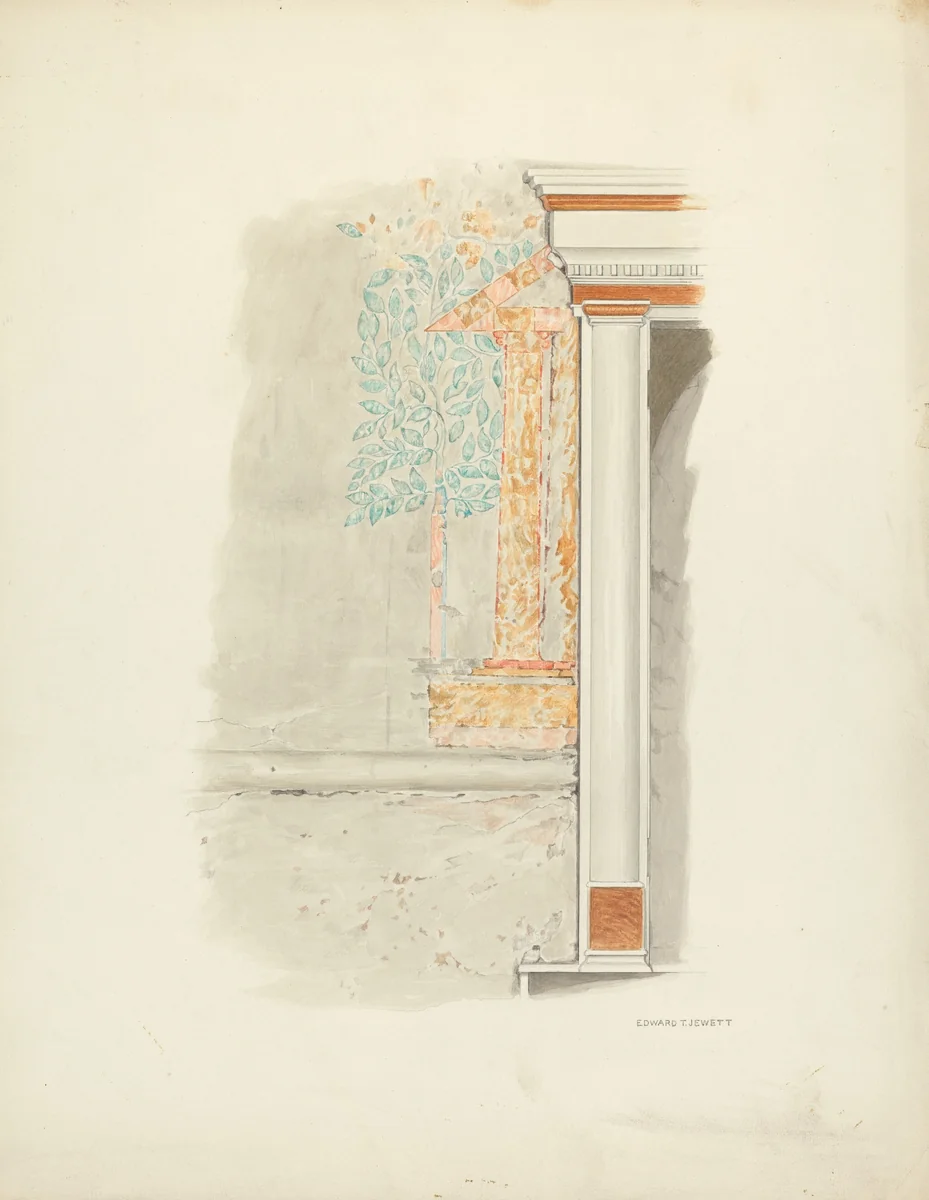 Wall Painting by Edward Jewett, index of american design, 1939