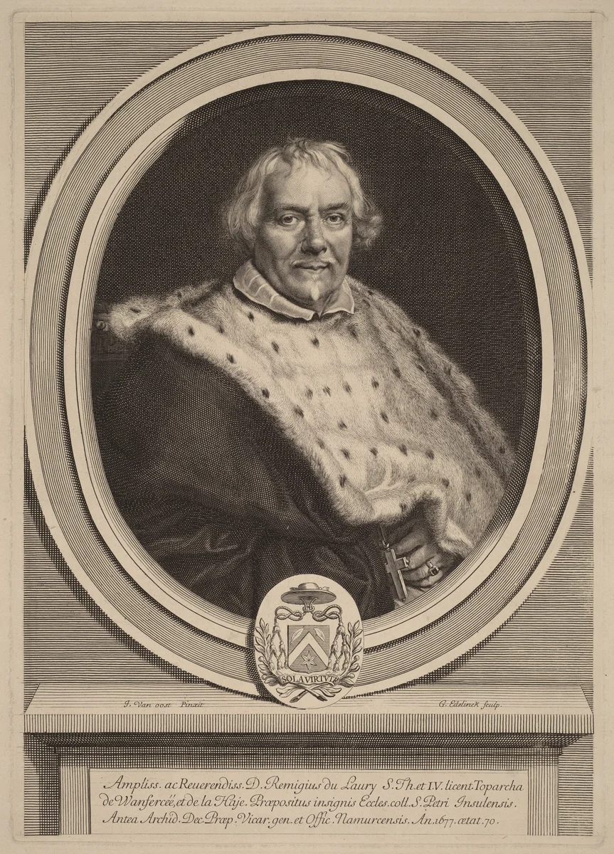 Remi Du Laury by Gerard Edelinck
Jacob van Oost II, print, 1679