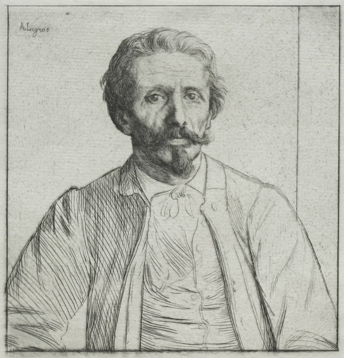 Auguste Delâtre by Alphonse Legros, print, 1872-1882