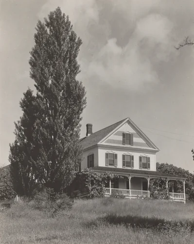 House on the Hill, Lake George by Alfred Stieglitz, photograph, 1922-1924