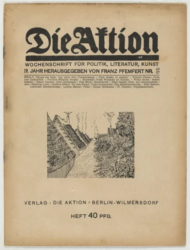 Die Aktion, vol. 4, no. 46/47 by W. Doessler, periodical, 1914
