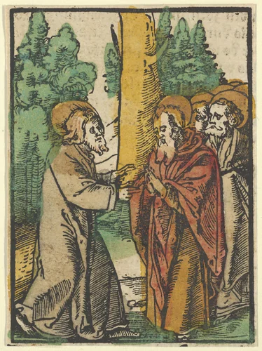 Christ Teaching the Disciples, 1, from Das Plenarium by Hans Schäufelein, print, 1517