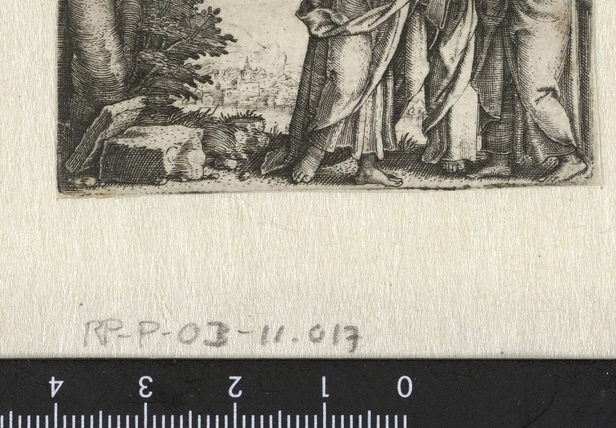 Christus bewijst zijn discipelen dat hij zoon van God is by Unknown, print, 1534-1535