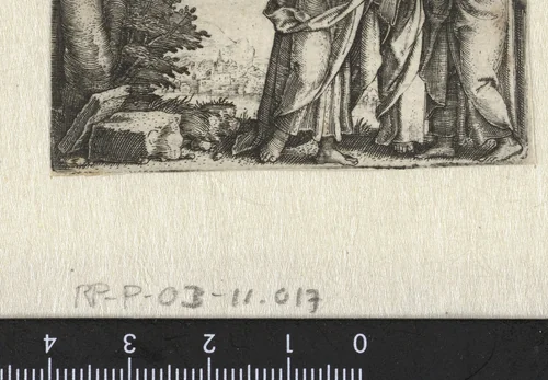 Christus bewijst zijn discipelen dat hij zoon van God is by Unknown, print, 1534-1535