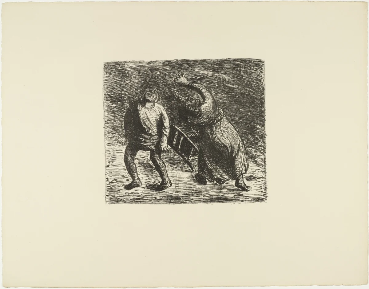 The Invisible 2 (Das Unsichtbare 2) from The Dead Day (Der Tote Tag) by Ernst Barlach, print, 1910