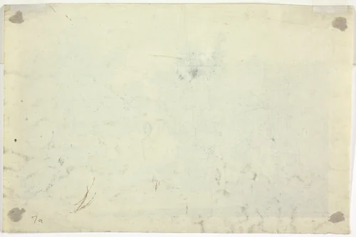 Sketch of Garden with a Ladder by Pierre Antoine Mongin, drawing, 1781-1827