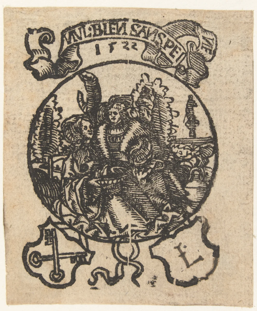 Liefdespaar by anonymous, print, 1522