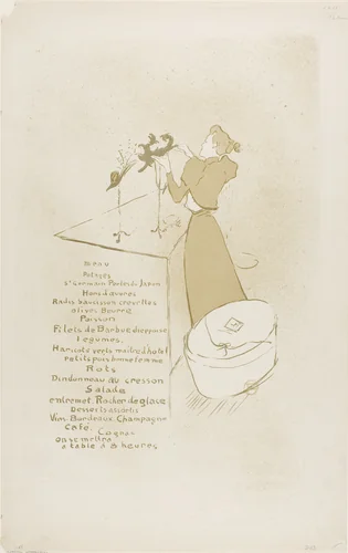The Milliner, Renée Vert by Henri de Toulouse-Lautrec, print, 1893