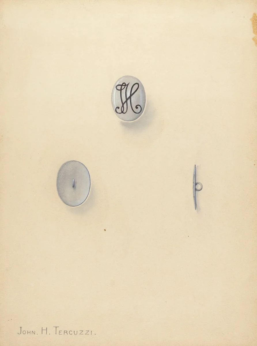 Jewelry Button by John H. Tercuzzi, index of american design, 1940