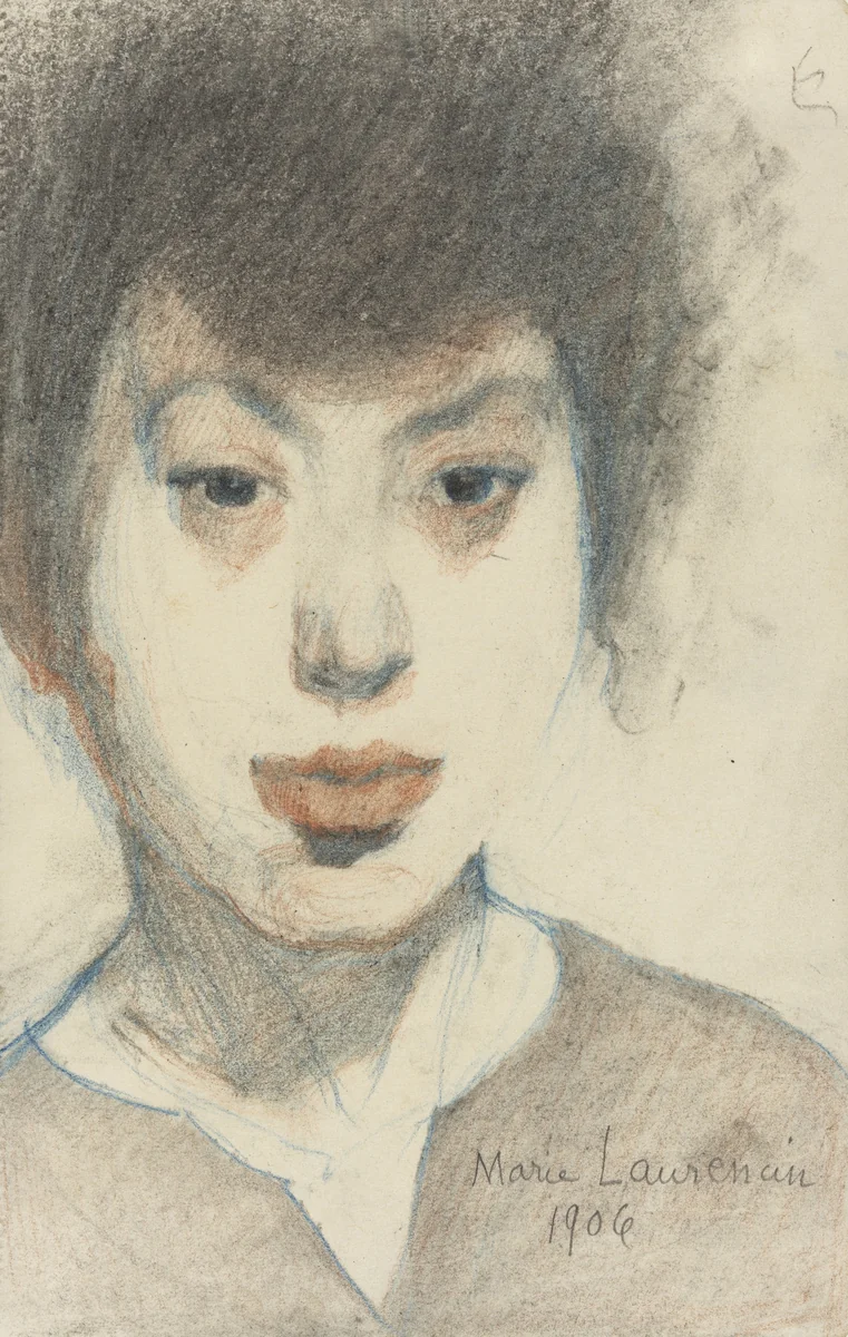 Self-Portrait (Autoportrait) by Marie Laurencin, drawing, 1906