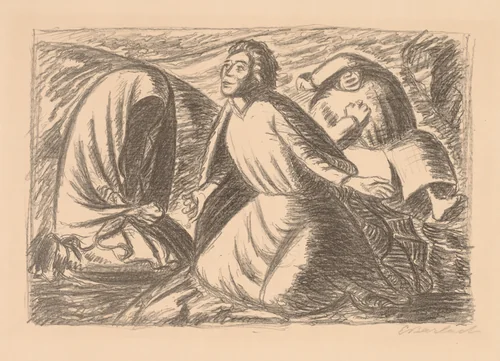 Hope and Despair II by Ernst Barlach, print, 1931