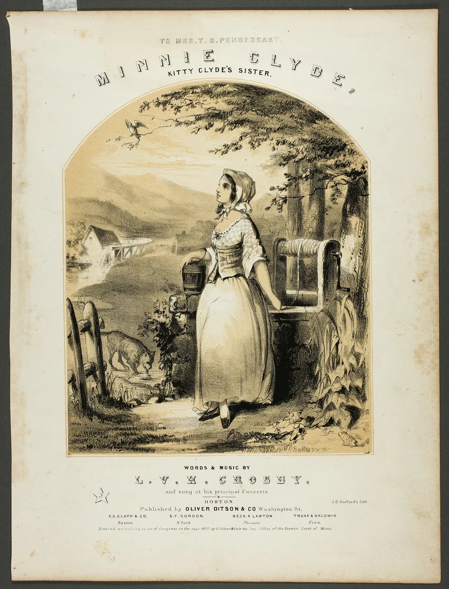 Minnie Clyde by Winslow Homer, print, 1857