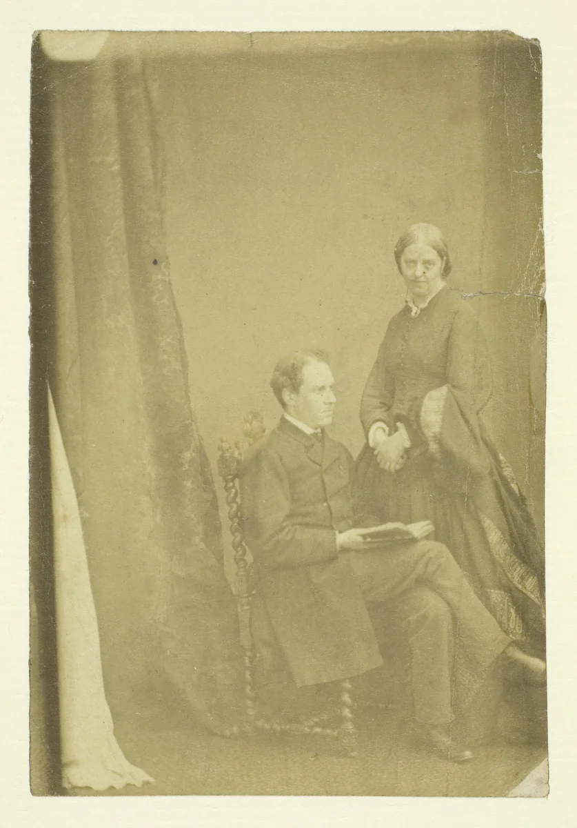 Mr. and Mrs. Craik by Benjamin Mulock, photograph, 1865-1875
