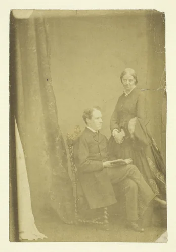 Mr. and Mrs. Craik by Benjamin Mulock, photograph, 1865-1875