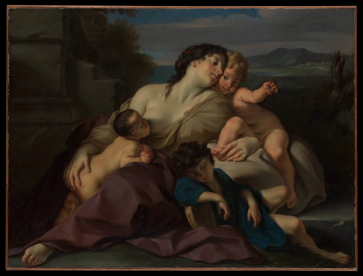 Charity by Carlo Cignani, painting, 1648-1719