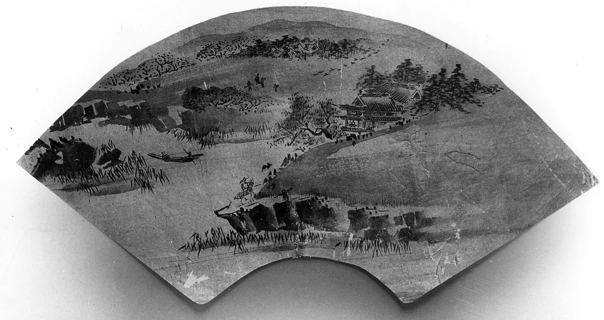 Landscape by Kano Motonobu (狩野元信), painting, 1600-1615