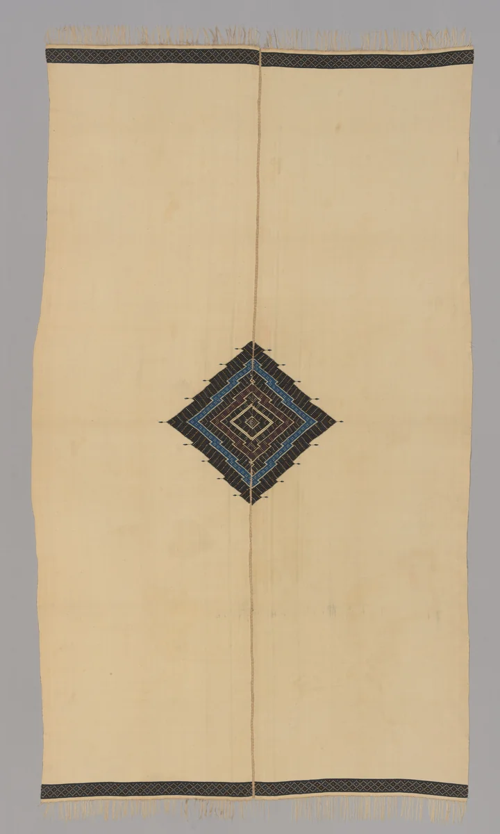 Sarape by Saltillo, textile, 1795-1805