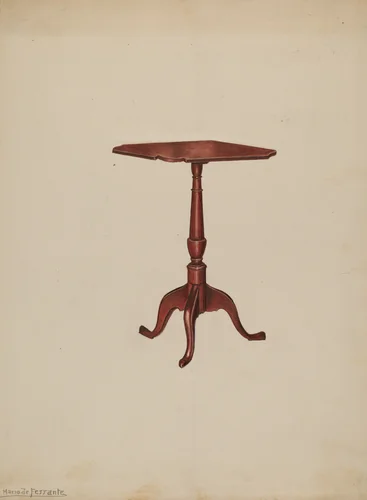 Table by Mario De Ferrante, index of american design, 1940