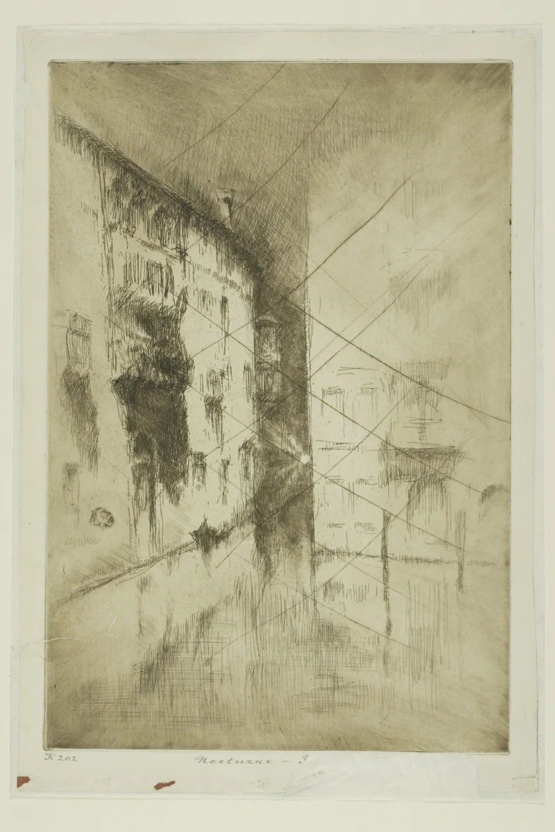 Nocturne: Palaces by James McNeill Whistler, print, 1879-1880