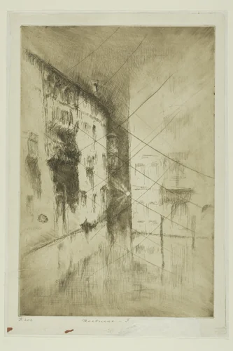 Nocturne: Palaces by James McNeill Whistler, print, 1879-1880