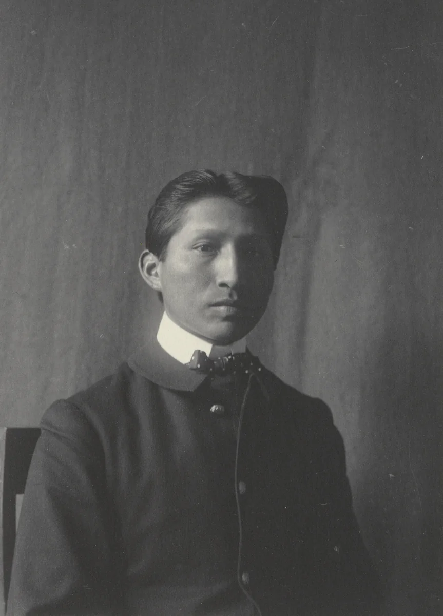 John Wizi. Sioux. Son of Chief Wizi of Crow Creek, S.D. by Frances Benjamin Johnston, photograph, 1899