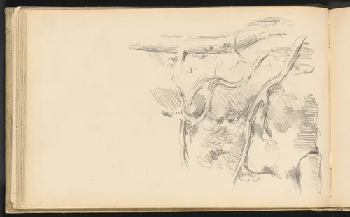 Pine Tree by Paul Cezanne, drawing, 1882-1885