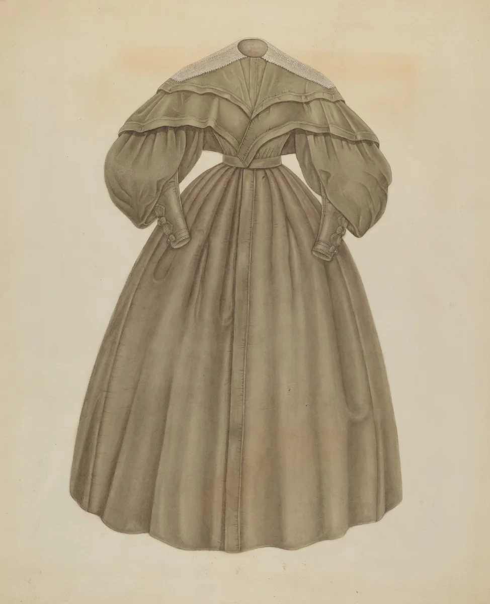 Dress by Gertrude Lemberg, index of american design, 1937