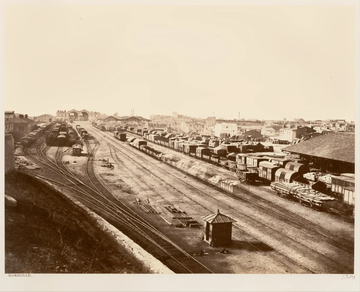 Marseille by Edouard Baldus, photograph, 1856-1860