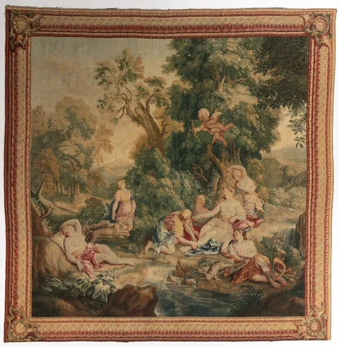 Diana's Return from the Chase (from Set of Ovid's Metamorphoses) by Gobelins Manufactory, textile, 1704-1731